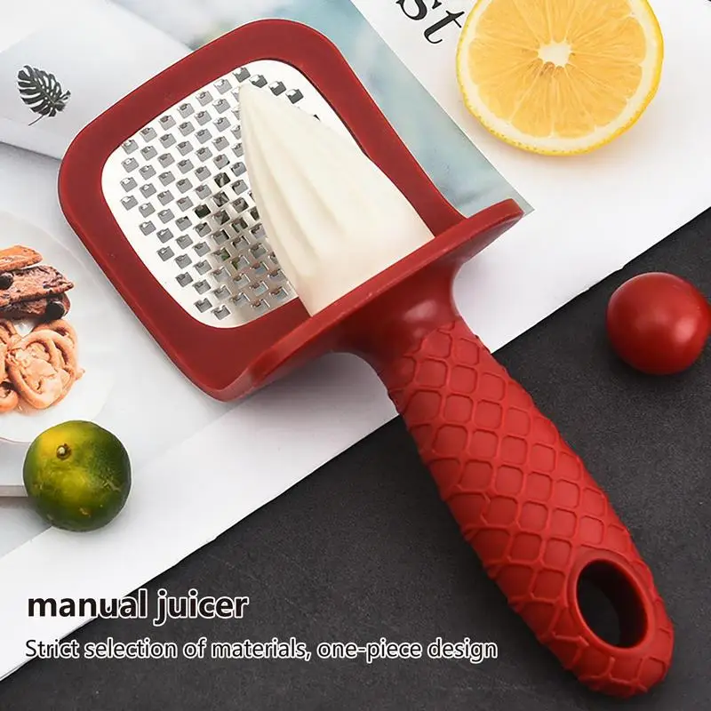 Manual Juice Extractor Hand Squeezer Shredder Citrus Reamer Orange Juicer Efficient Juice Extraction Stainless Steel Filter