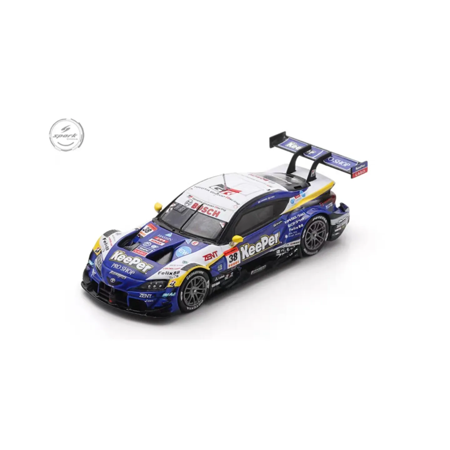 SPARK 1:64 GR Supra TGR Racing 2025 Super GT Alloy Car Model