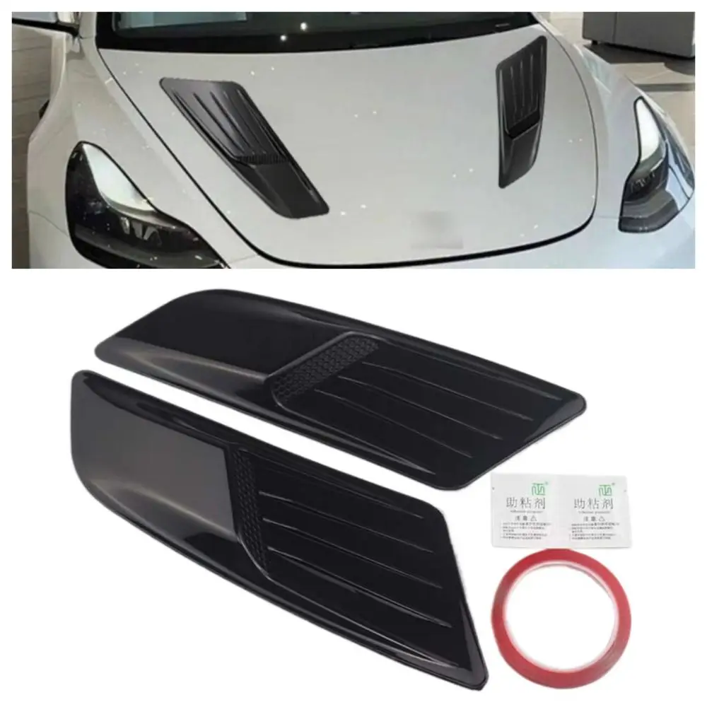 

Декоративный новый накладной воздуховыпускной отверстие, внешний ложный дизайн, комплект для модернизации выхода воздуха на капоте, универсальная внешняя настройка автомобиля