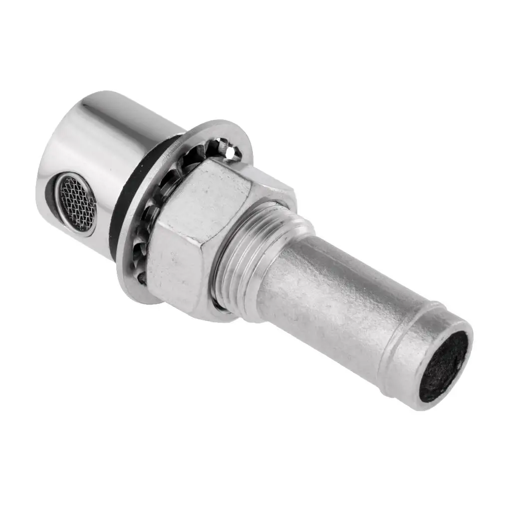 316 Stainless Steel Boat Fuel Breather Vent Marine-grade Gas Tank Vent for Truck Caravan Automotive