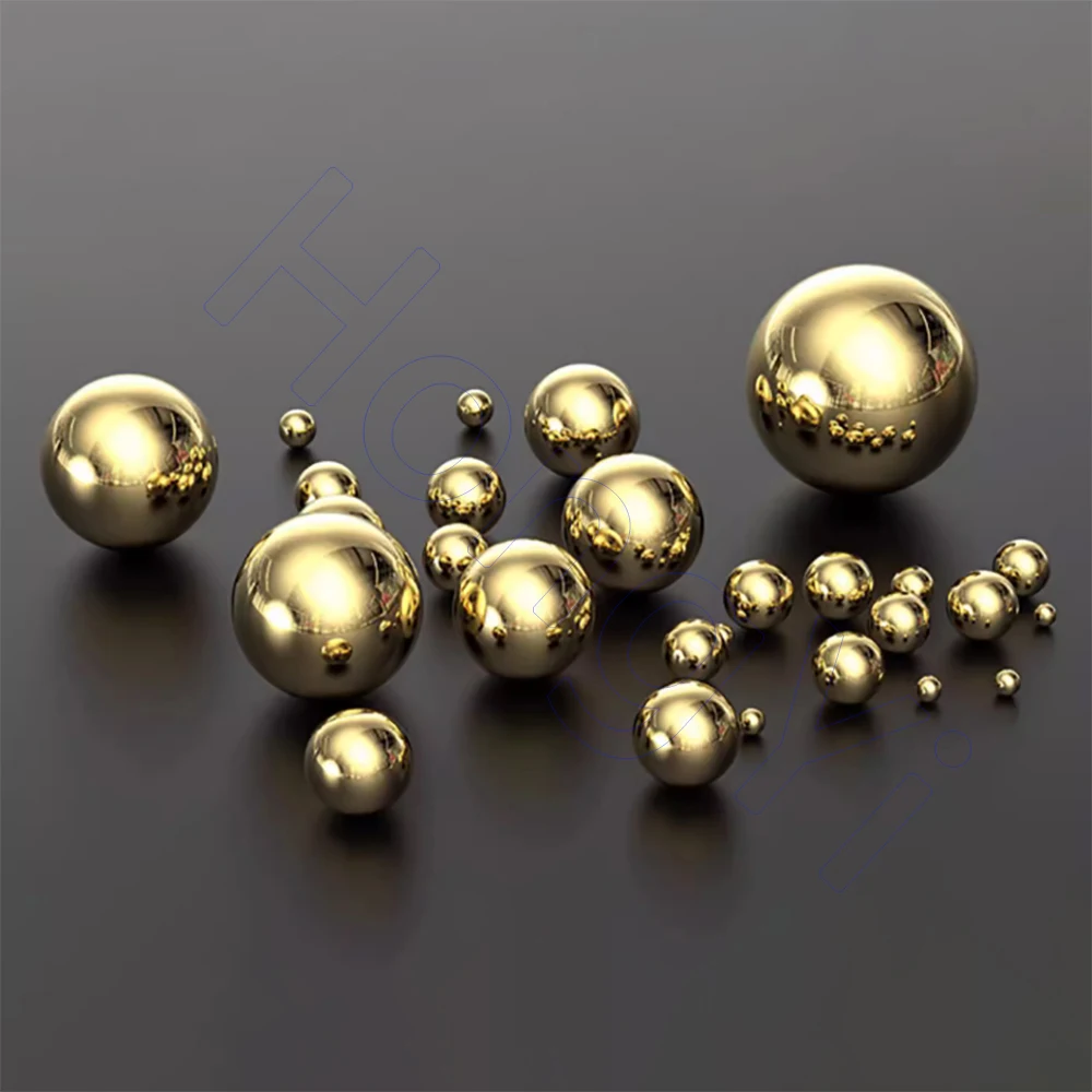 Solid H62 Brass Balls Precision Pure Copper Round Beads Dia 2mm 4mm 5mm 6mm 8mm 10mm 12.7mm 20mm