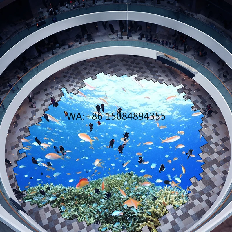 

Top Selling Easy Installation Video Interactive Dance Mat LED Floor Panel Screen with Comfortable Floor Display