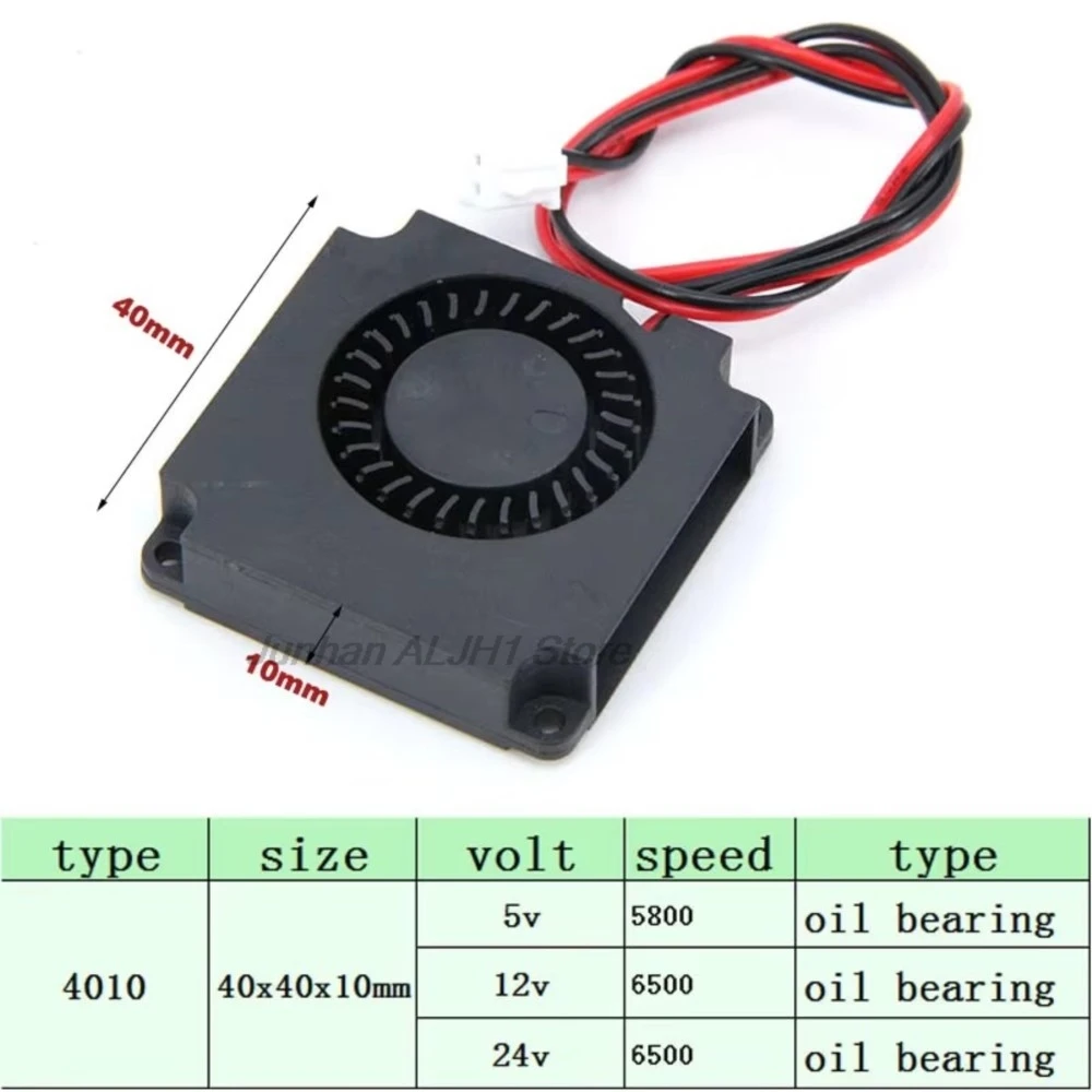 DC 5V 12V 24V Cooling Fan 4010 Turbo Blower Brushless 3D Printer Parts 2Pin For Extruder CPU DC Cooler Part F1 view 6