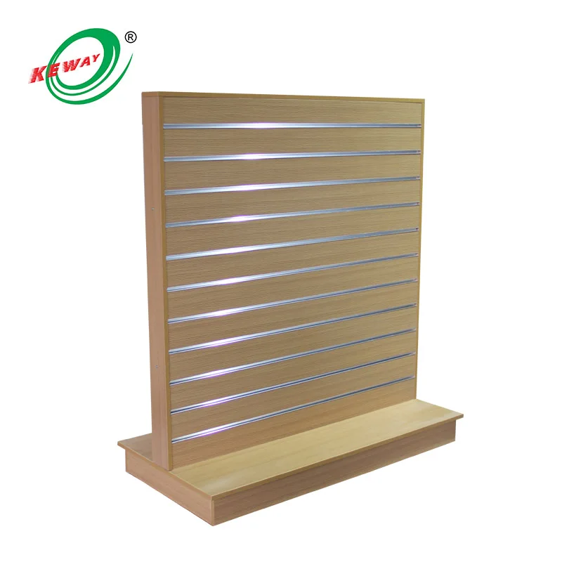 

custom.Customized KEWAY shape aluminum insert slatwall shelf gondola shelving retail display shelf