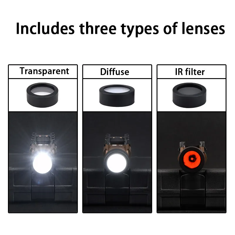 WADSN protector de arma con cubierta linterna LED M600 - imagen 5