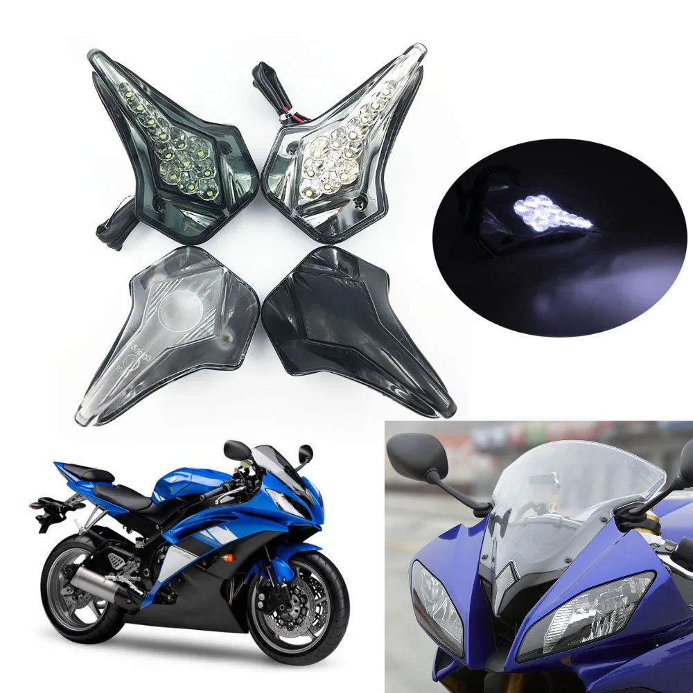 Refit For YAMAHA R6 2008 2009 2010 2011 2012 Headlight Headlamp Fog Lamp Front Head Light LED