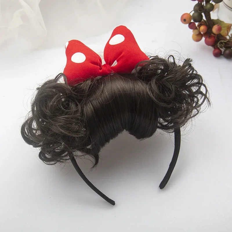 Hair accessories children JIAFA performance wig headband Chinese style red hairball Hanfu headgear fringe