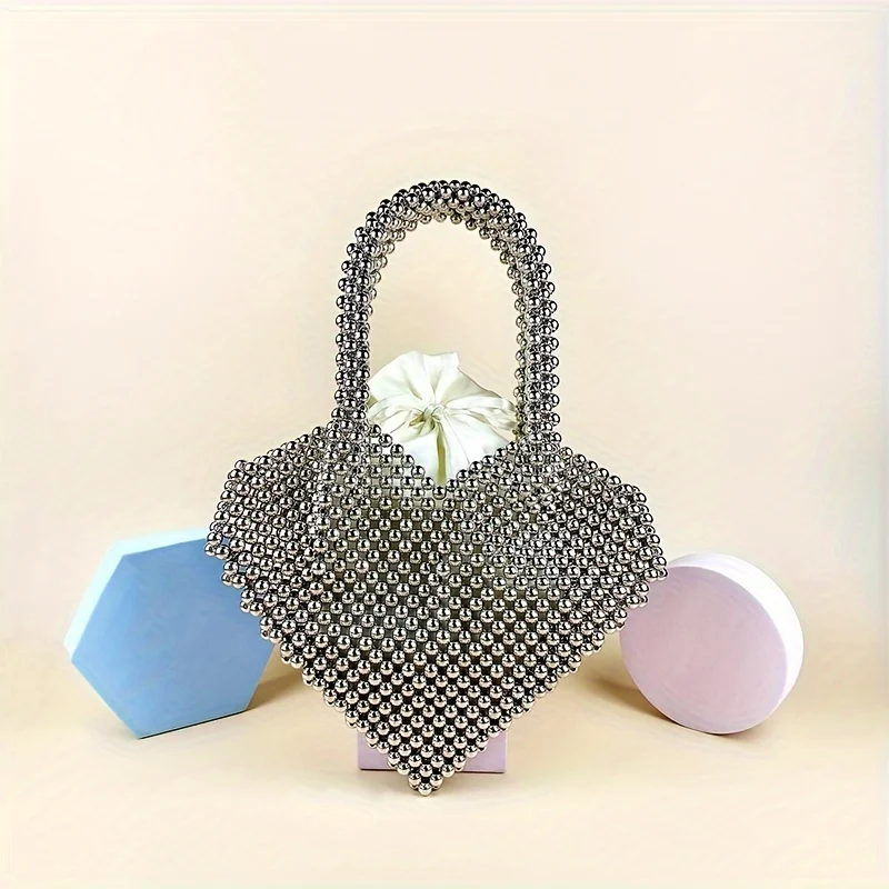 

Heart-Shaped Tote Bag, Casual Versatile Fashion Accessory