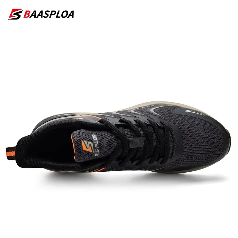 Baasploa Men Sport Shoes New Mesh Respirável Running Shoes para Homens Lightweight Colorido Walking Sneakers