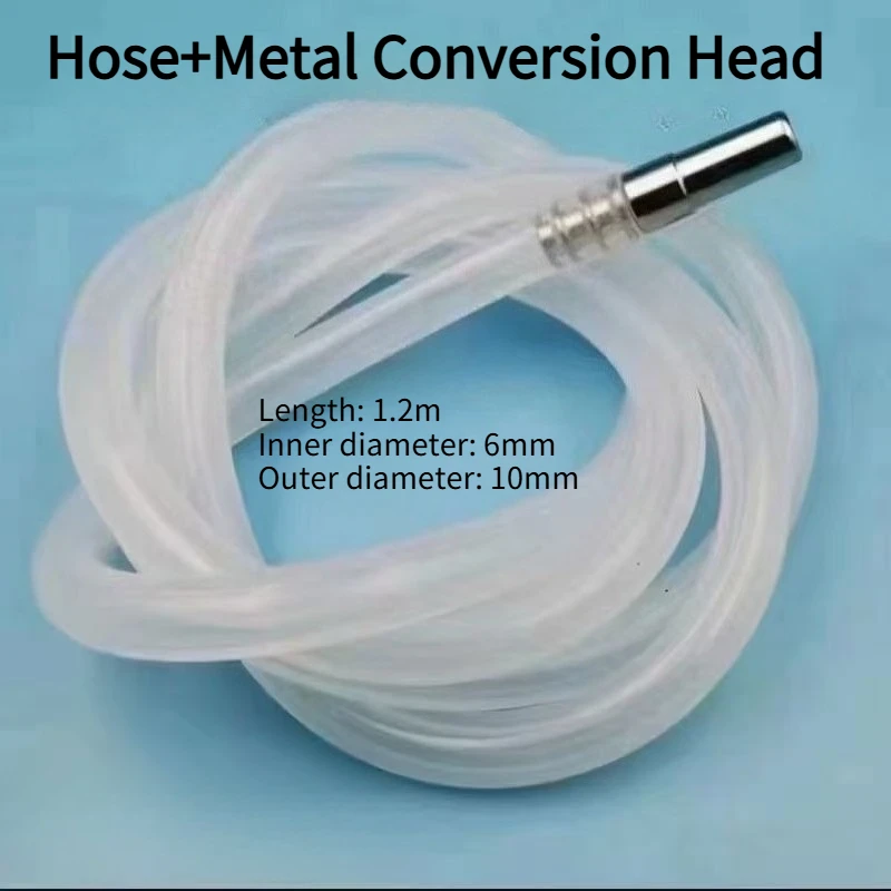 Dental Suction Hose Metal Conversion Head Strong Suction Tube High Temperature Resistance Dental Laboratory Chair Equipment