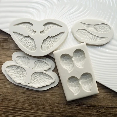 PRZY Angel Wings Mold Silicone Fondant Molds Cake Decorating Tools Handmade Resin Mould Silicone Rubber Clay Mould Aroma Moulds