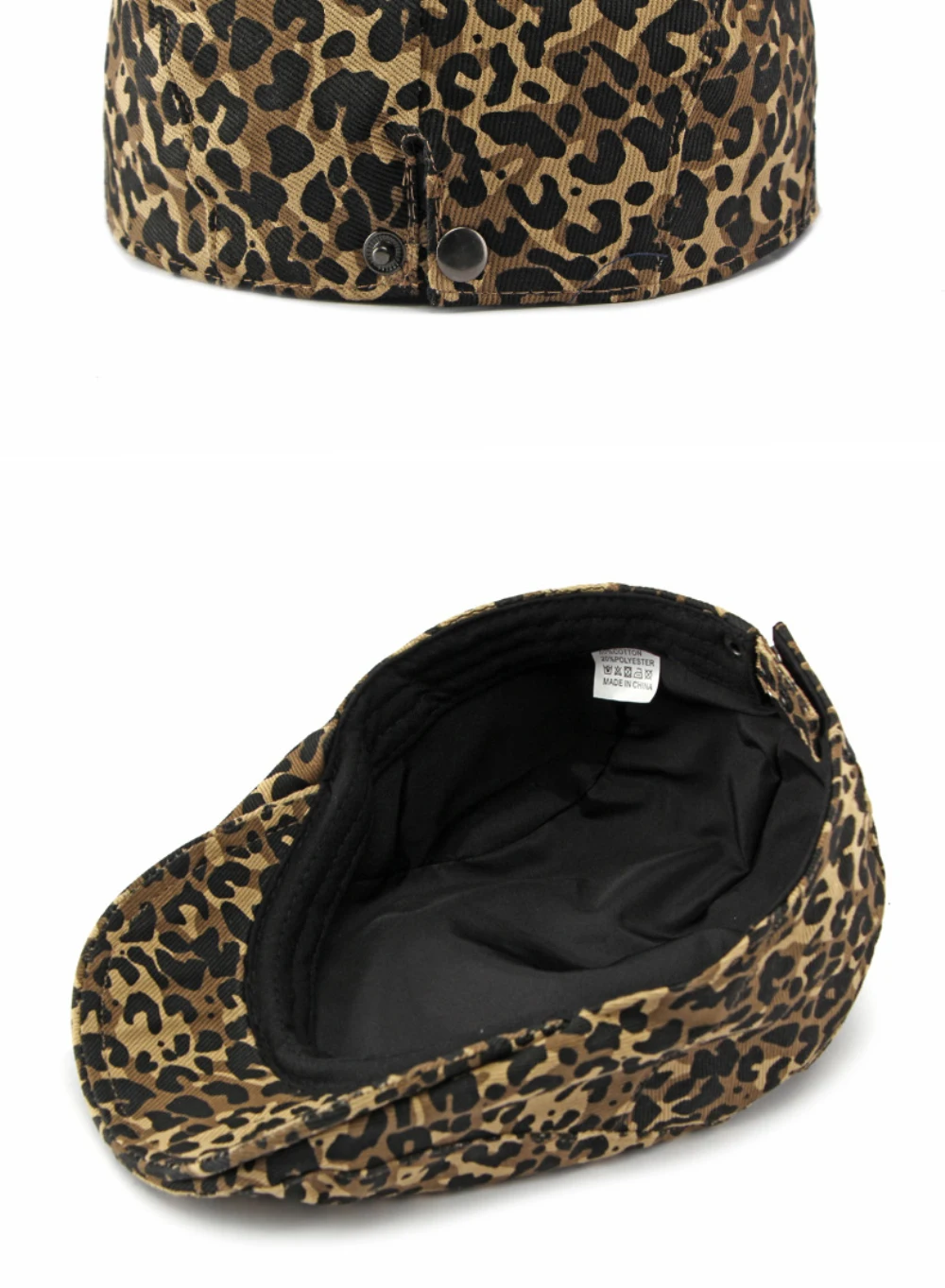 HT5119 Herren- und Damen-Baskenmützen Retro Künstler-Mütze Leopard Ivy Flat Cap Unisex Verstellbare Achteckige Baskenmütze – Detail 19