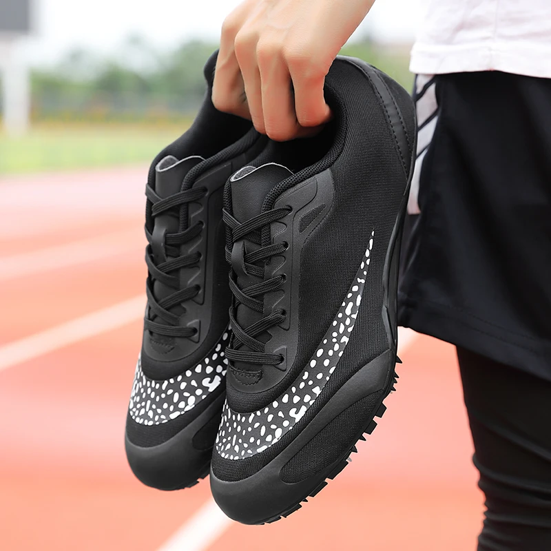 Professional Track Athletics Sneakers for Men Women Trendy Red Quality Running Spike Shoes Man Trainers Speed Sports Shoes Men