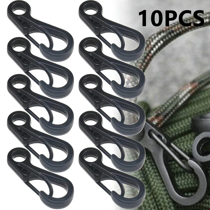 10 sztuk/partia Mini karabinek Paracord taktyczne haki na sprzęt breloczek Camping EDC Survival wspinaczka SF wiosna plecak zapięcia brelok