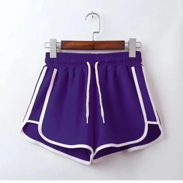 High Waist Loose Fit Sporty Shorts Women's Summer Thin A-Line Three-quarter Length Casual Pants Korean Style Straight Leg