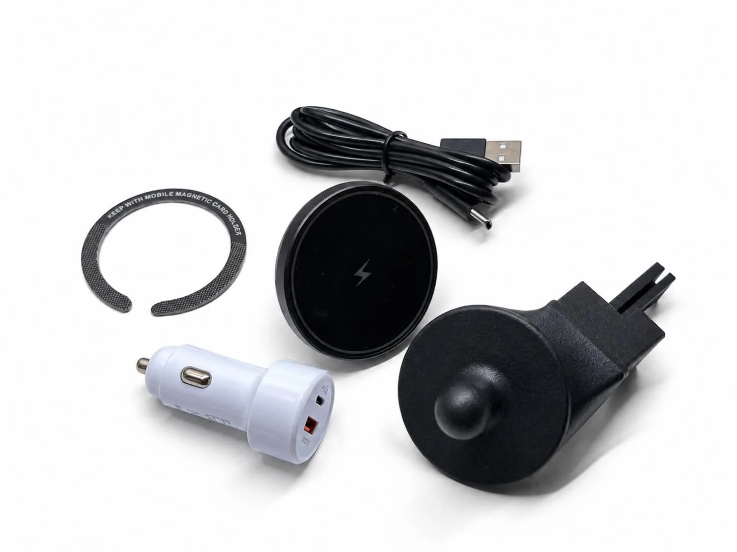 MagSafe-Compatible Magnetic Wireless Phone Charger Kit For Porsche 911 996 Pre-Facelift LHD Console
