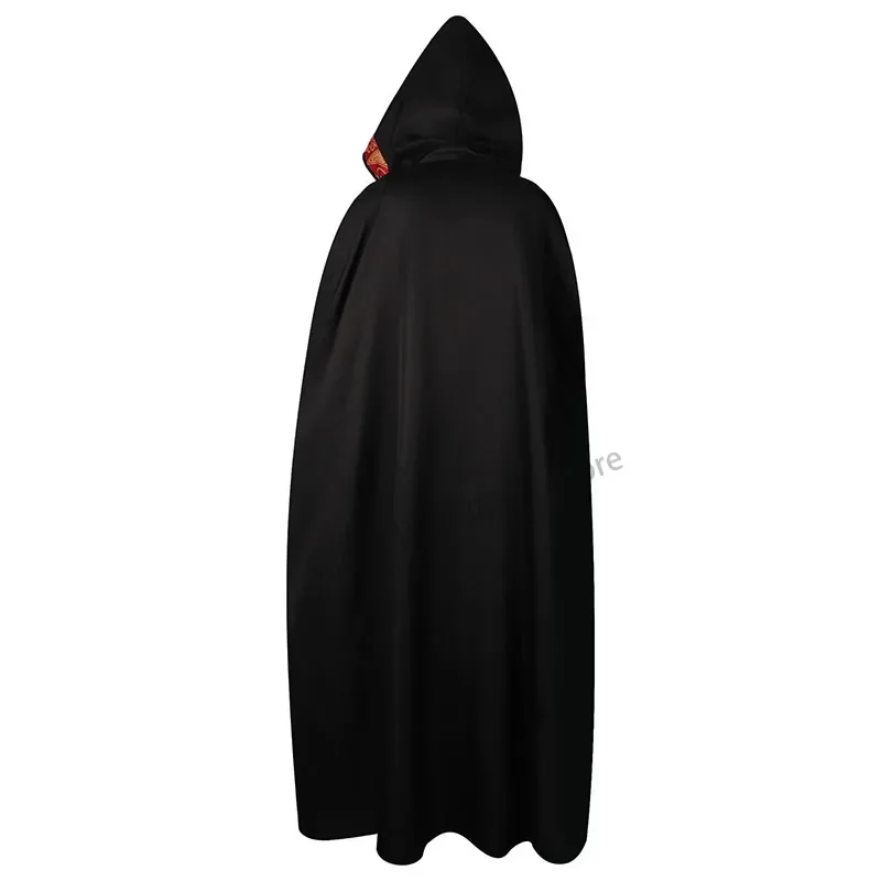 Middle Ages Black Cloak Church Set Red Edge Black Cloak Cloak Anime Stage Performance Set