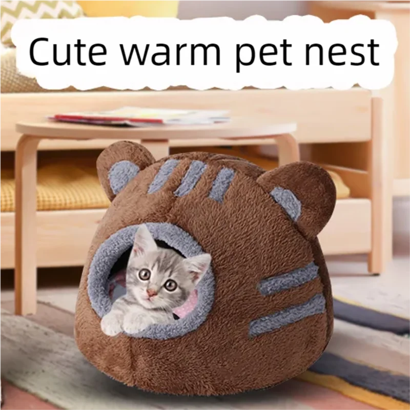 Warm Cat Nest Closed Dog Nest Tea Cup Dog Cat House Sleeping Bag Cat Nest Pet Supplies Four Seasons Universal