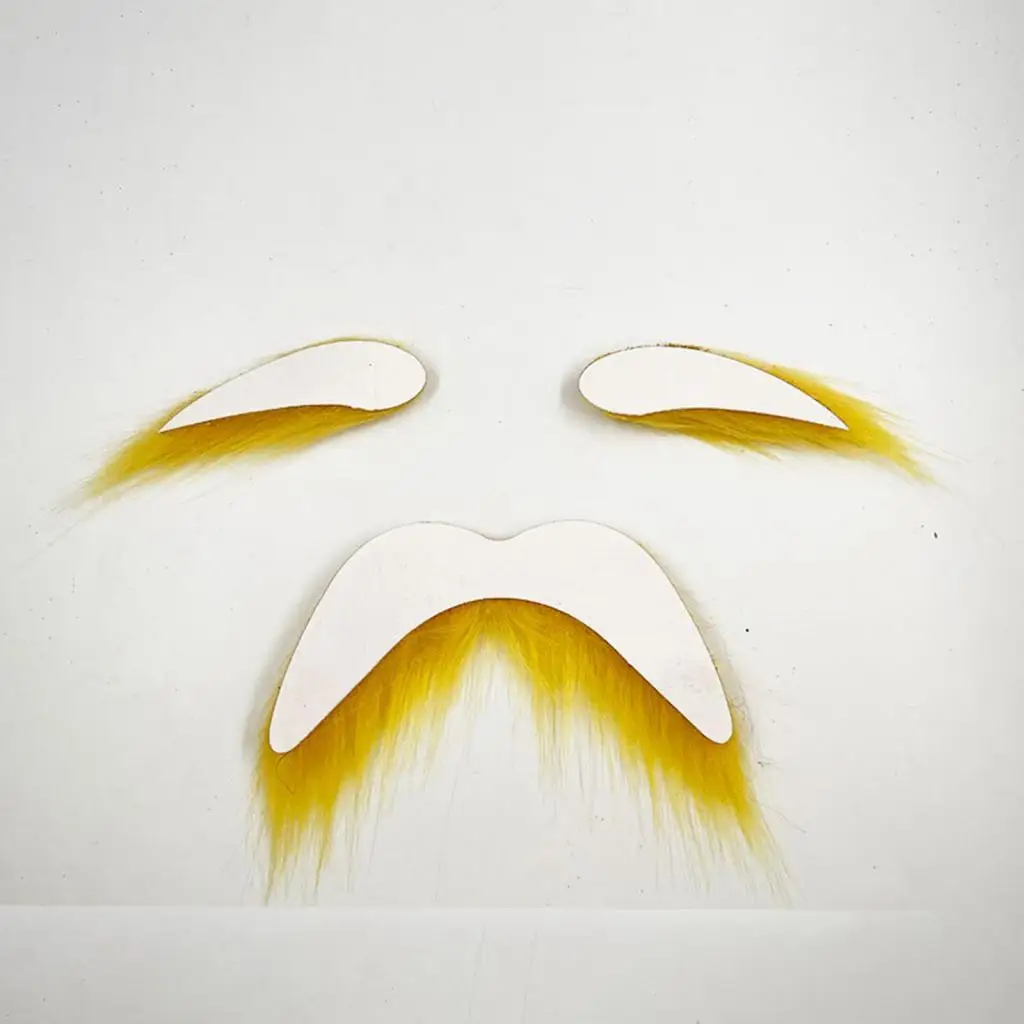Barbas falsas sobrancelhas falsas novidade bigode kit pano material para festas de festival cosplay desempenho de palco