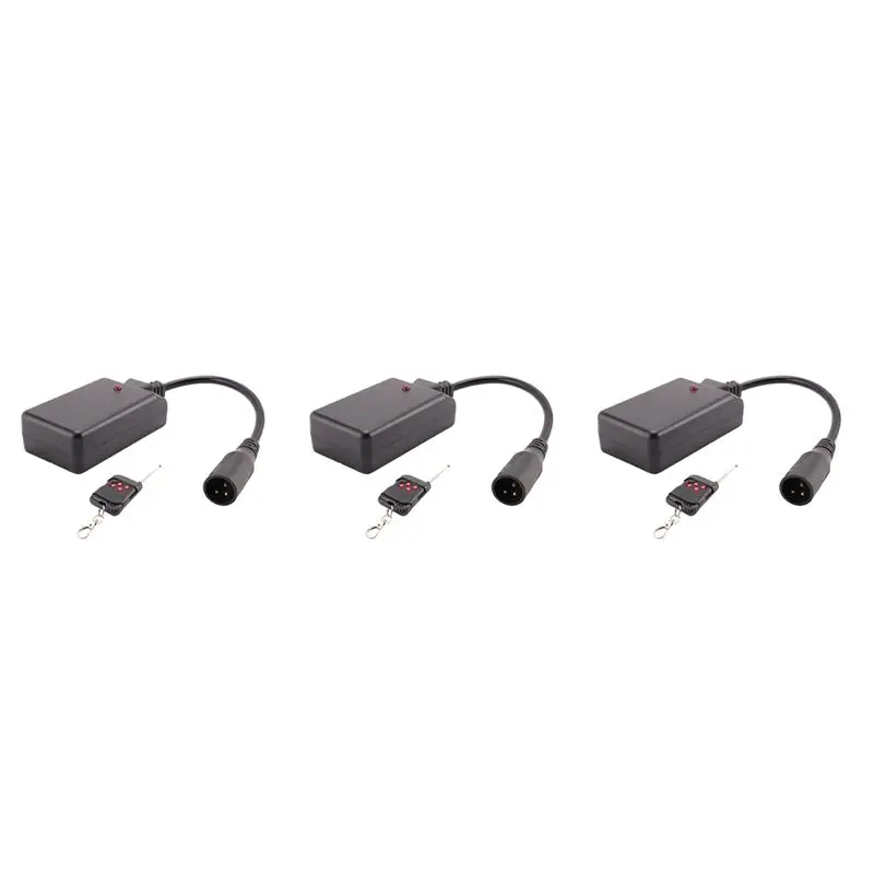 ABKN 3 Pins XLR Wireless Remote Control Receiver for Smoke Fog Machine DJ Stage Lighting Effect 400W 900