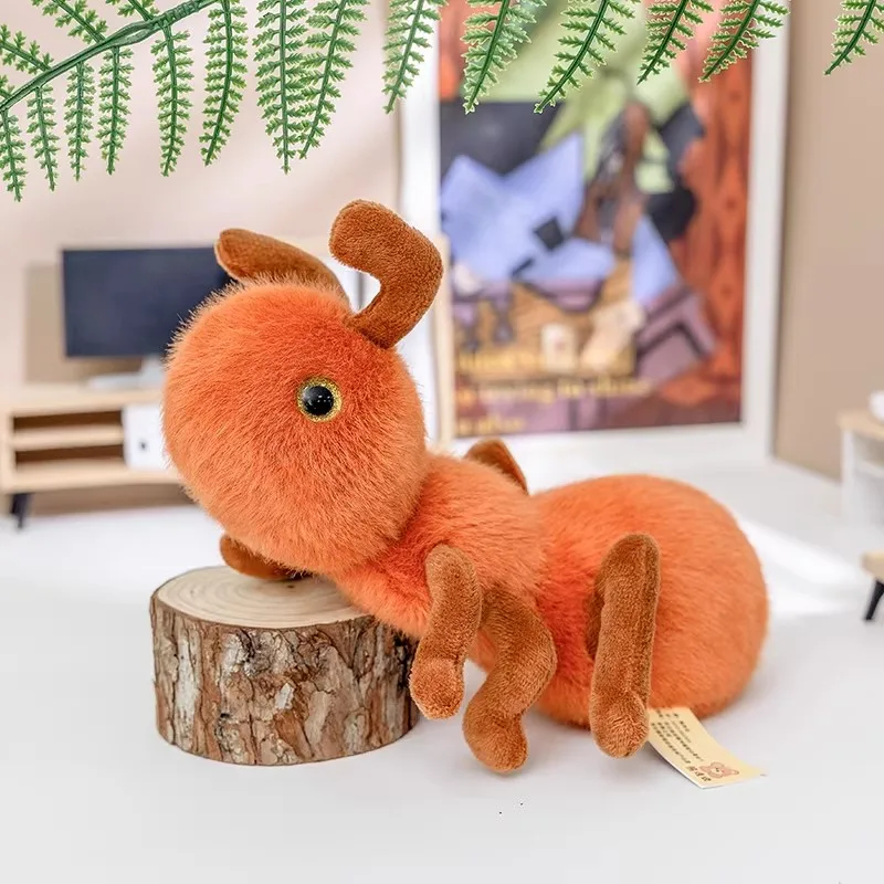 

Simulated Animal Black Fire Worker Ant Finger Puppet Wild Nature Insect Model Plush Toy Stuffed Doll Girl Boy Friend Gift