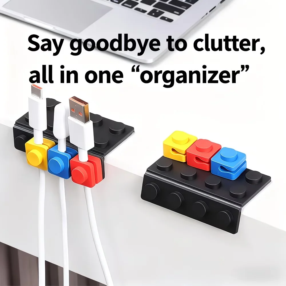 1 Set of New Modular Cable Organizers, for Phone Cables, Headphone Wires, Mouse & Ethernet Cables, Modular DIY Design, Ideal