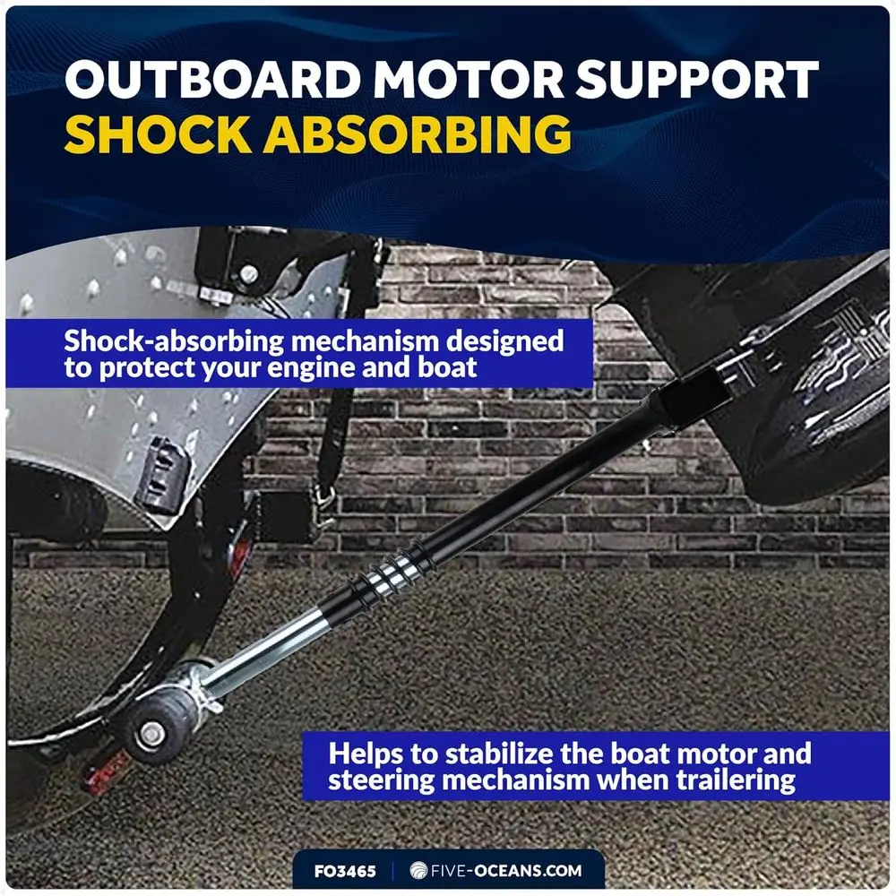 Adjustable Transom Saver for Outboard Motors, 20.5-31 Range, Shock Absorbing, Supports Up to 200 HP Boat Trailers view 3