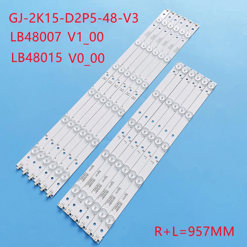 

LED Backlight strip for 48PFT4100 48pfh4100 BDL4830QL GJ-2K15-D2P5-480-D611-V3 LB48007 TPT480LS -HN08.S TPT480H2 lbm480p0601