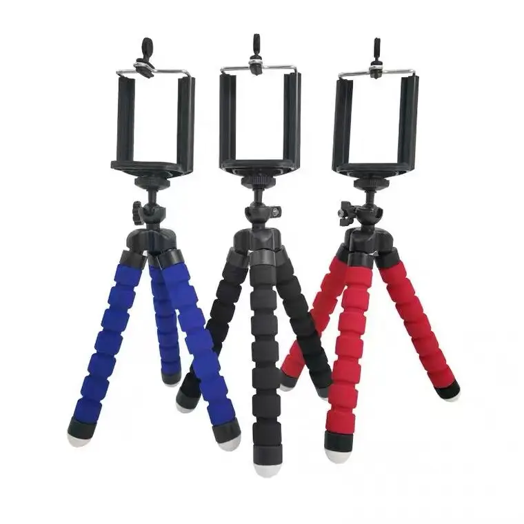 Mini supporto flessibile treppiede Octopus per IPhone Xiaomi pieghevole telefono cellulare Smartphone monopiede treppiede per fotocamera Gopro9 10 11