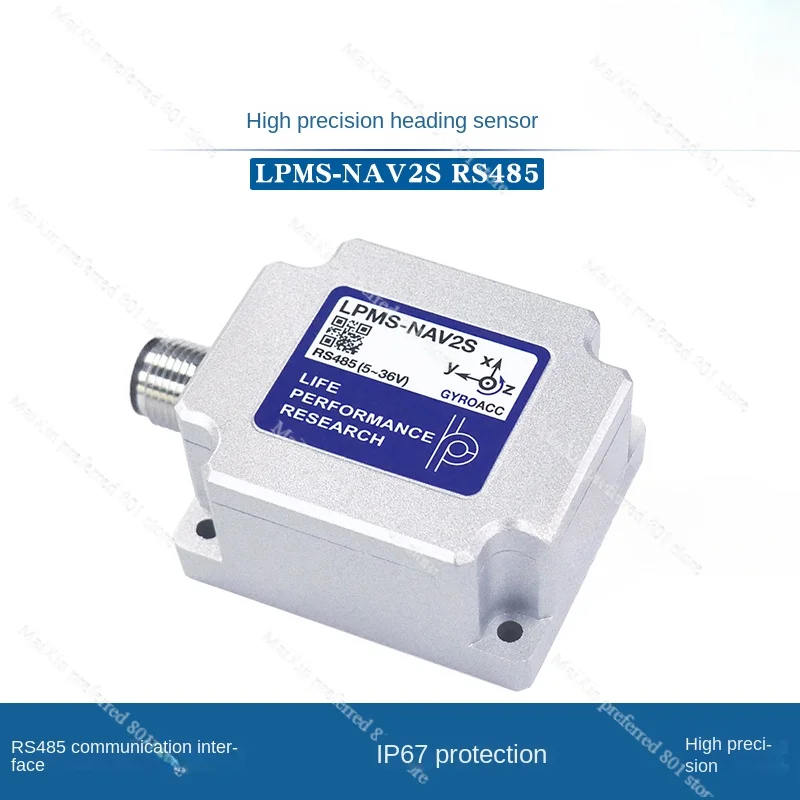 LPMS-NAV2S RS485 metal waterproof high-precision heading angle sensor, gyroscope IMU attitude measurement