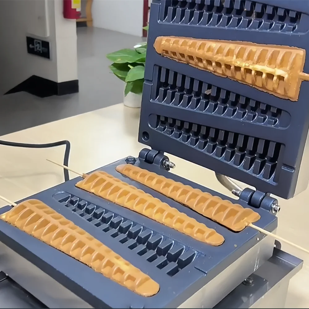 Commercial Waffle Maker Stainless Steel Waffle Pan Lolly Waffle Maker Machine