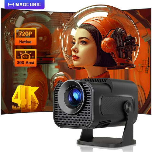 Magcubic HY320 Mini proyector nuevo nativo 720P Android 11 4K 300ANSI Wifi6 BT5.0 cine portátil al aire libre 180 °   Proyector giratorio