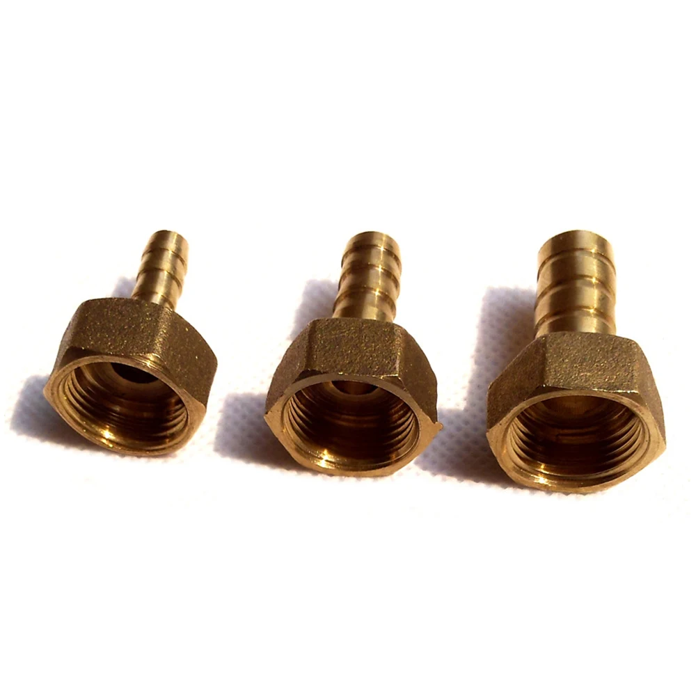 1/2PCS Metal Brass Straight Hose Connector Hose Barb Tail 6/8/10/12MM  Pipe Fitting 1/2