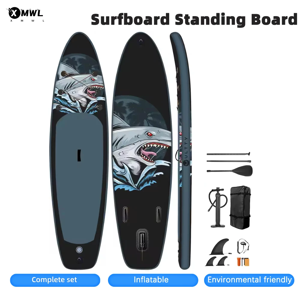 Tabla de Sup inflable de varios tamaños con logotipos, tabla de Surf de pie, tabla de Paddle para deportes acuáticos