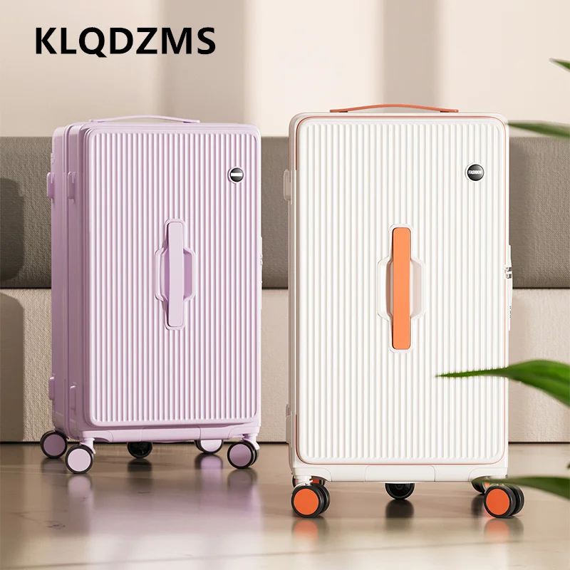 KLQDZMS Koffer auf Rädern, Trolley-Koffer mit übergroßer Kapazität, 24 Zoll, 26 Zoll, 28 Zoll, 30 Zoll, 32 Zoll, Passwortbox, 20 Zoll, PC-Boarding-Koffer, Gepäck