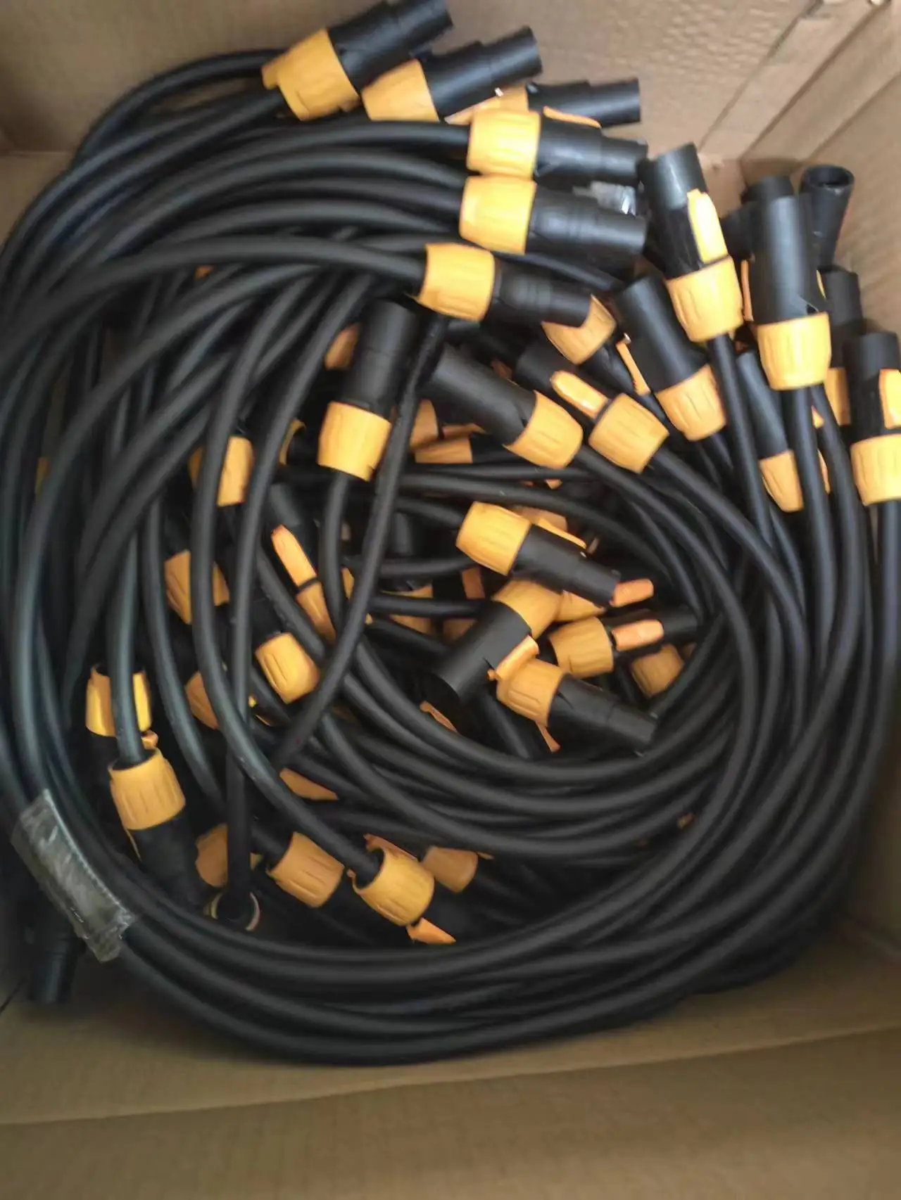 Fine Copper LED Screen cabinet Lockable Power cable, 100cm UL LED display cable