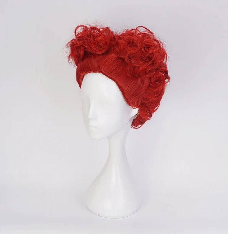 Alice in Wonderland Red Queen Cosplay Wig Queen of Hearts Costume Hair