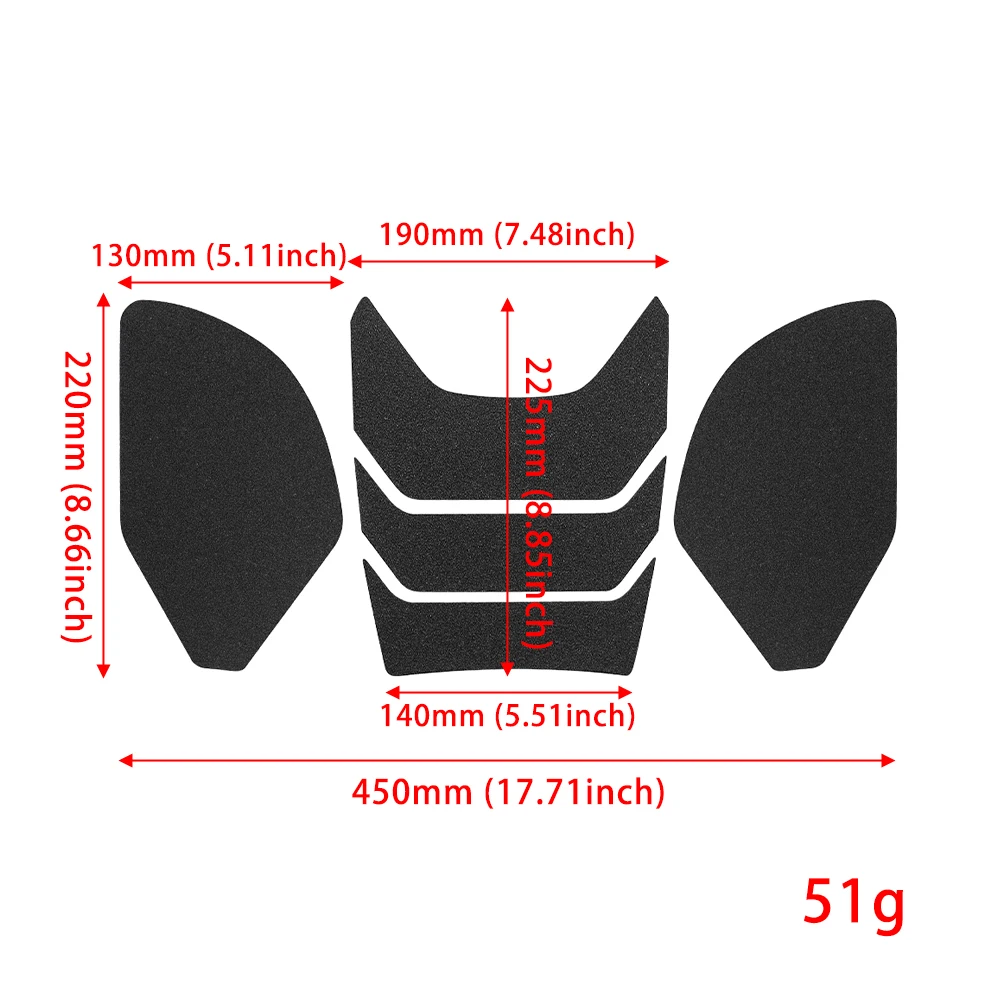 Motorcycle Anti Slip Tank Pad Protector Sticker Gas Knee Grip Gas Traction Pad Cover For CFMOTO PAPIO XO 2023 2024