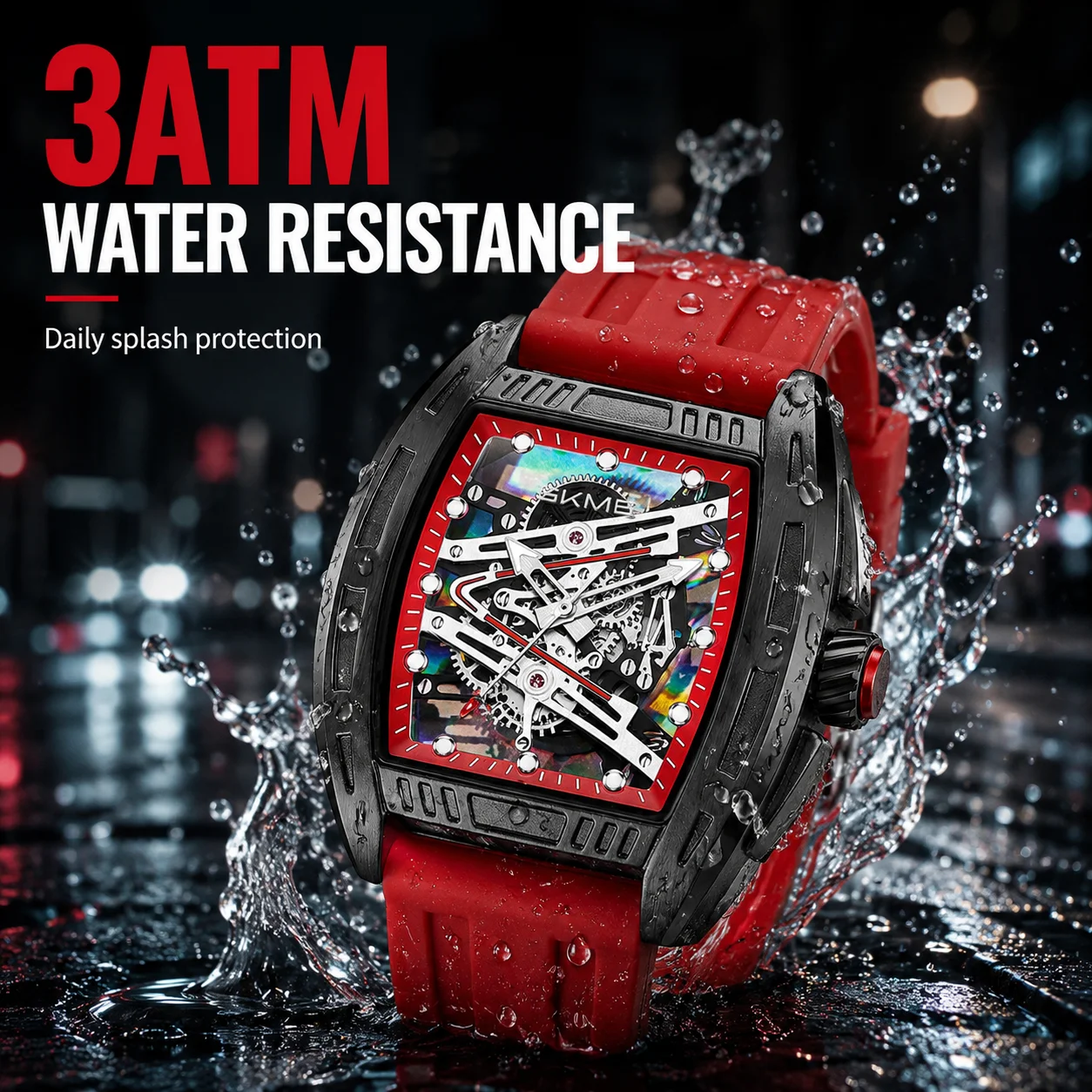 SKMEI 7068 Men's Quartz Watches 3Bar Waterproof Wristwatch Women Fashion Clock Timer Luminous Hands Outdoor Activity Street Wear