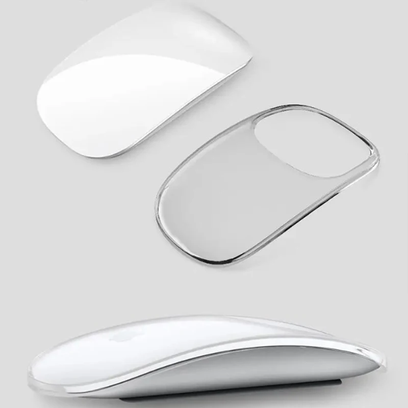 Protective Case for Apple Magic Mouse 1st 2nd Gen Mouse Cover Transparent Dust Proof, Ultra Thin Cover Anti-drop Anti-scratch