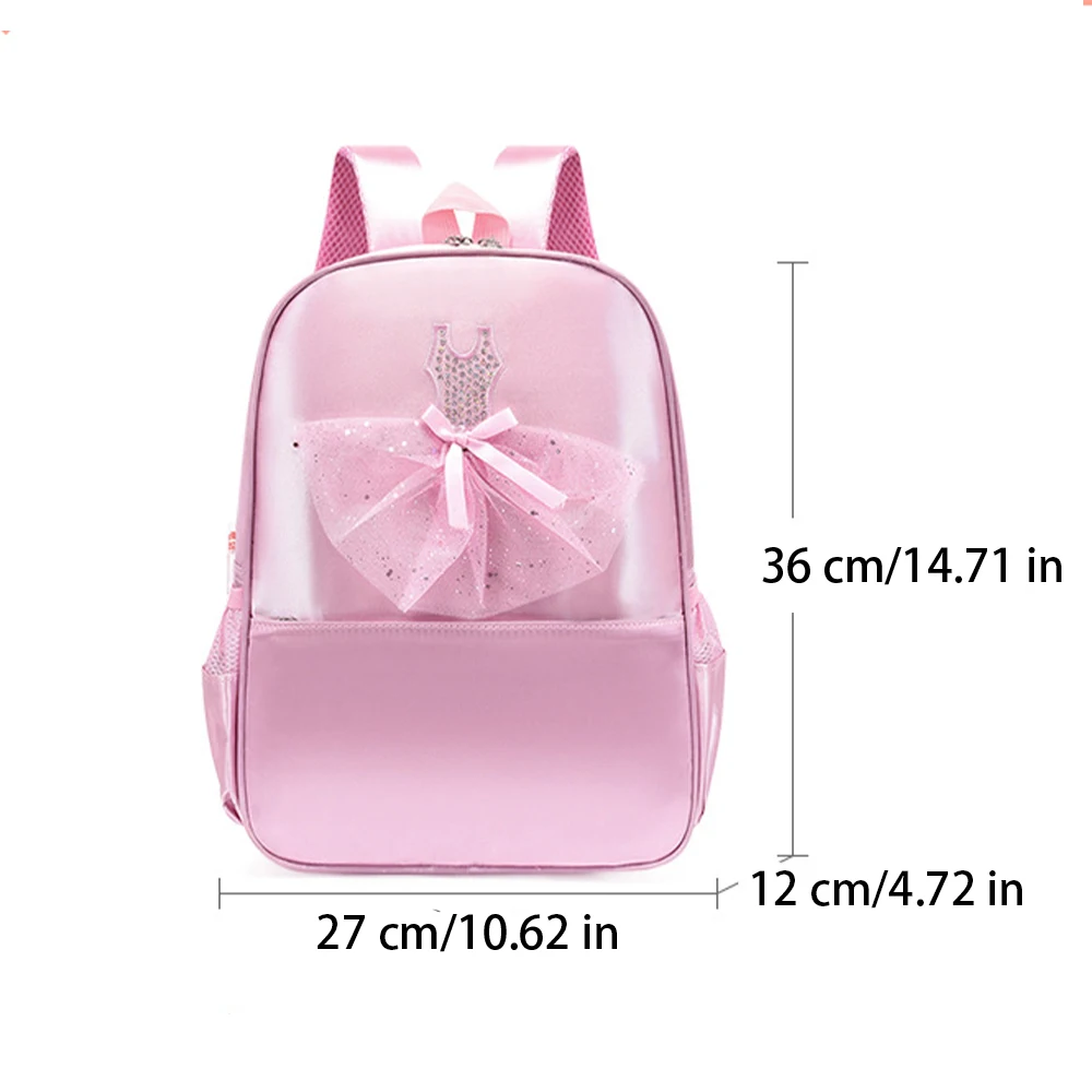 Syzm Roze Kinderen Rugzak Elegante Rugzak Met Kant Decoratie Meisjes Dansen Schouders Bag Ballerina Dans Zak Voor Kinderen