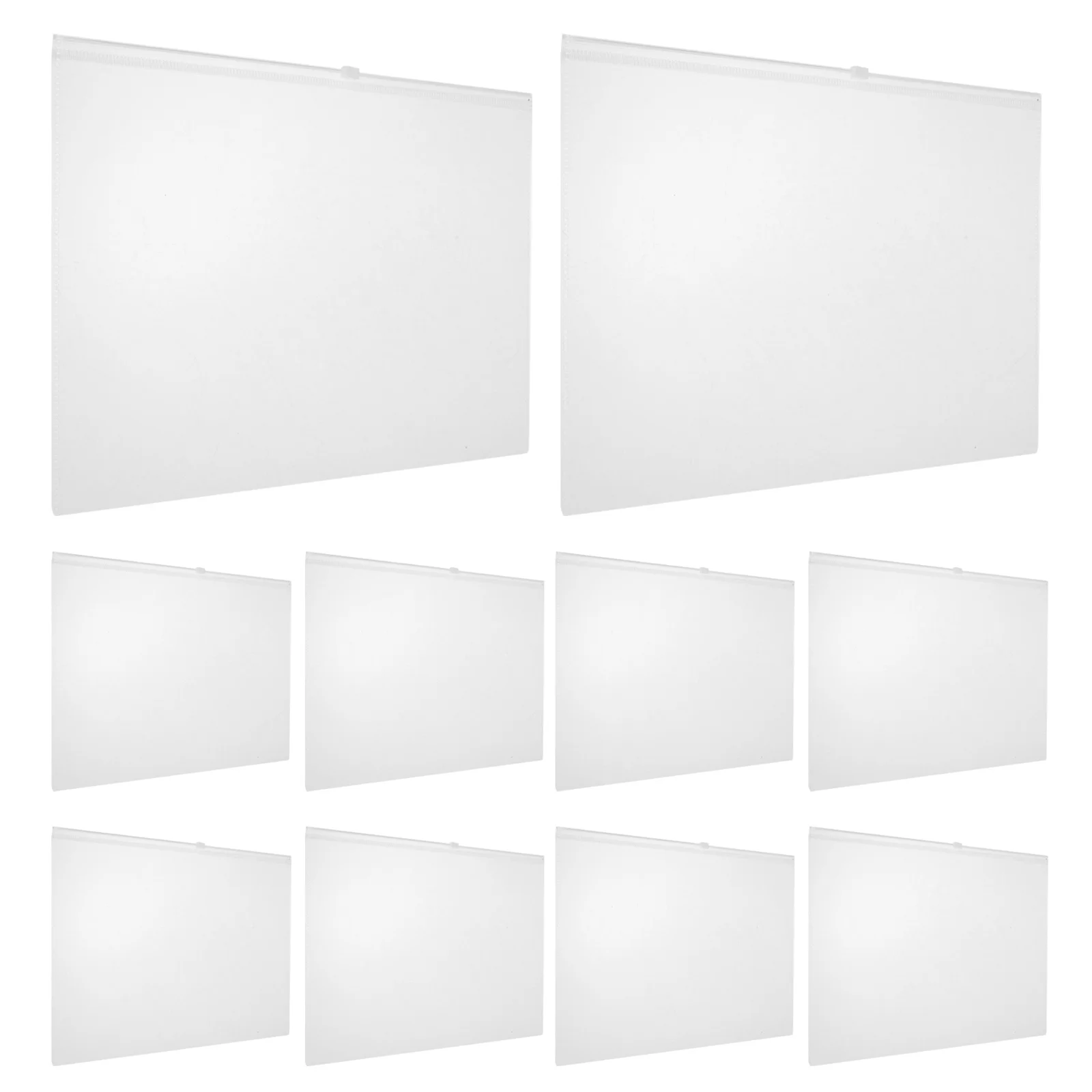 10 قطعة حقيبة ملفات مقاومة للماء حقيبة أقلام رصاص محمولة سعة كبيرة منظم قرطاسية تصميم سحاب تخزين قلم رصاص للمدرسة #1