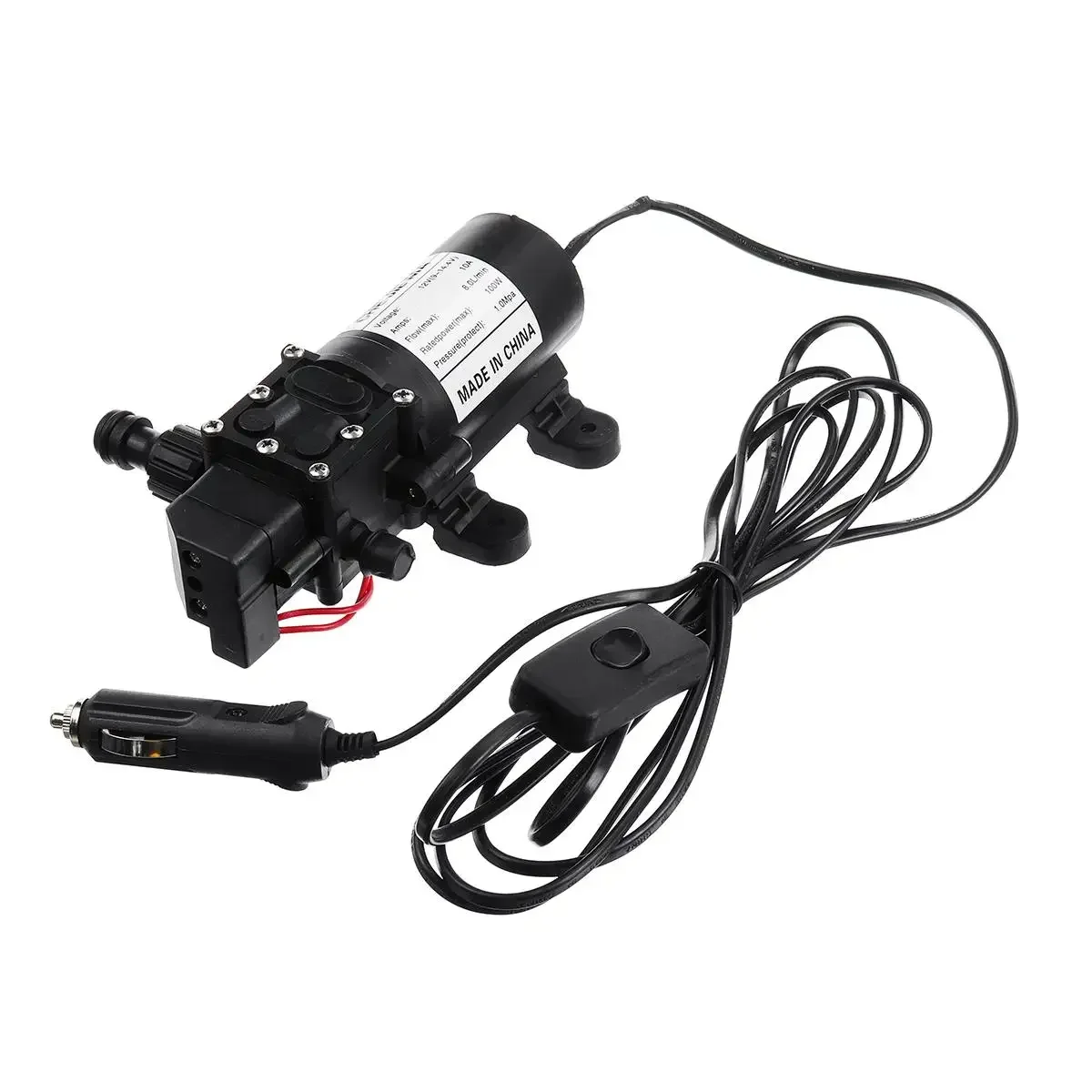 12V 100W 200PSI High Pressure Car Electric Wash Pump Sprayer Kit  Auto Washer Sprayer Cleaning Machine Set with Car Charger