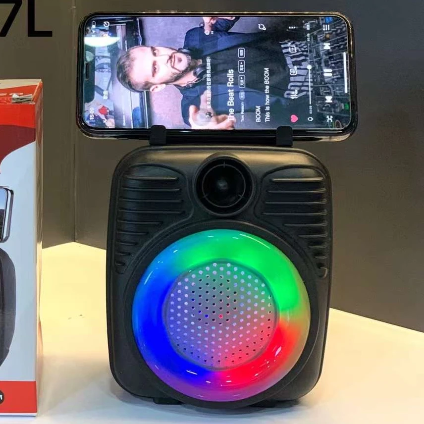 KIMISO KMS-1187L Portable BT Microphone Karaoke Surround Sound System Loud Boombox Speaker