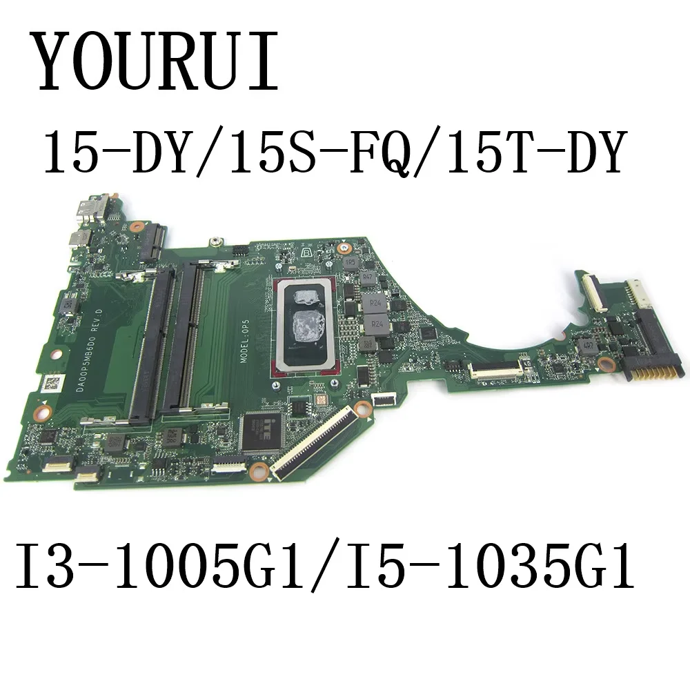 For HP TPN-Q222 15S-FQ 15-FQ 15T-DY 15-DY Laptop Motherboard with I3-1005G1/I5-1035G1 CPU DA0P5DMB8C0 Mainboard