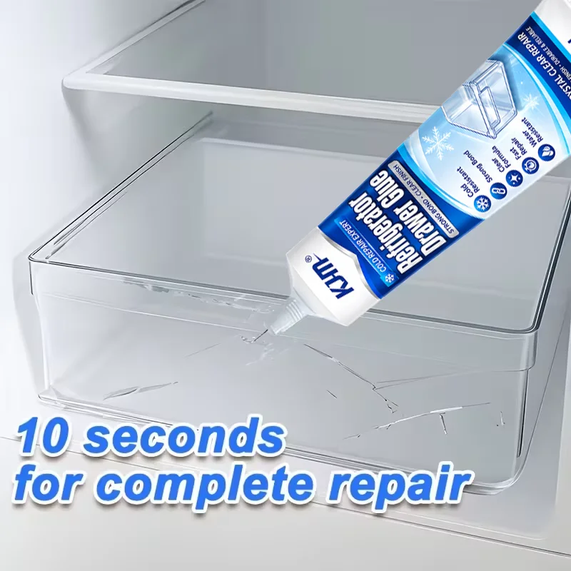 Refrigerator Repair Glue Strong Adhesive 25ml For Fridge Drawer Shelf Plastic Parts Quick Dry Low Temperature Resistant Sealant