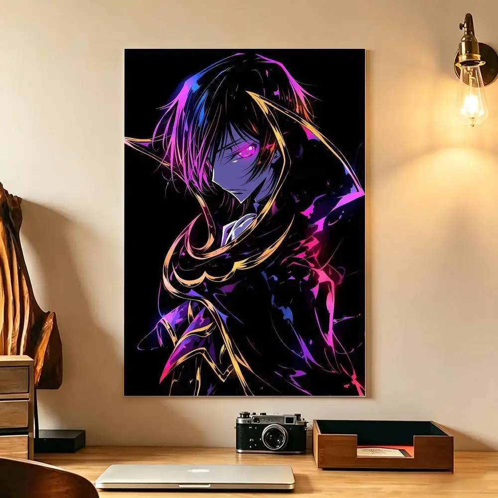 Anime Code Geass Lelouch vi Britannia Poster High Quality Dorm Living Room Aesthetic Wall Decoration Painting Stickers Gift