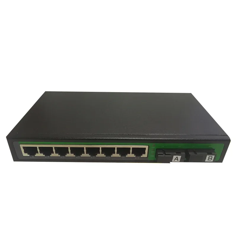 1 Optical 8 electricity Gigabit POE Fiber Optical Transceiver 8-port gigabit POE transceiver 2 Optical 8 electricity Gigabit