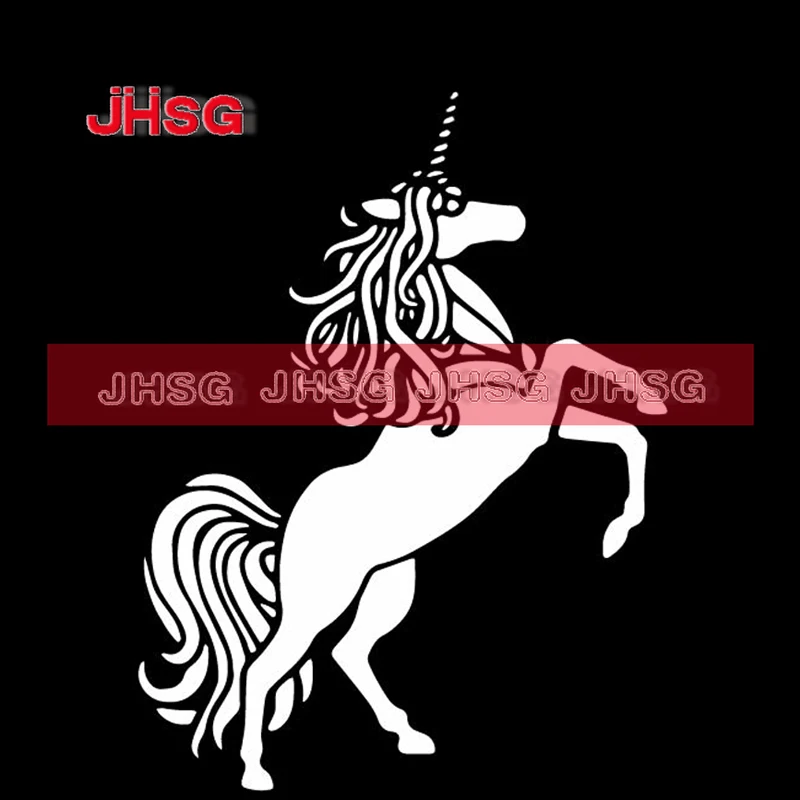 HDL Customized Personalized A Long Horned Horse Car Sticker Creative Decoration Vinyl Sticker Fun Decoration