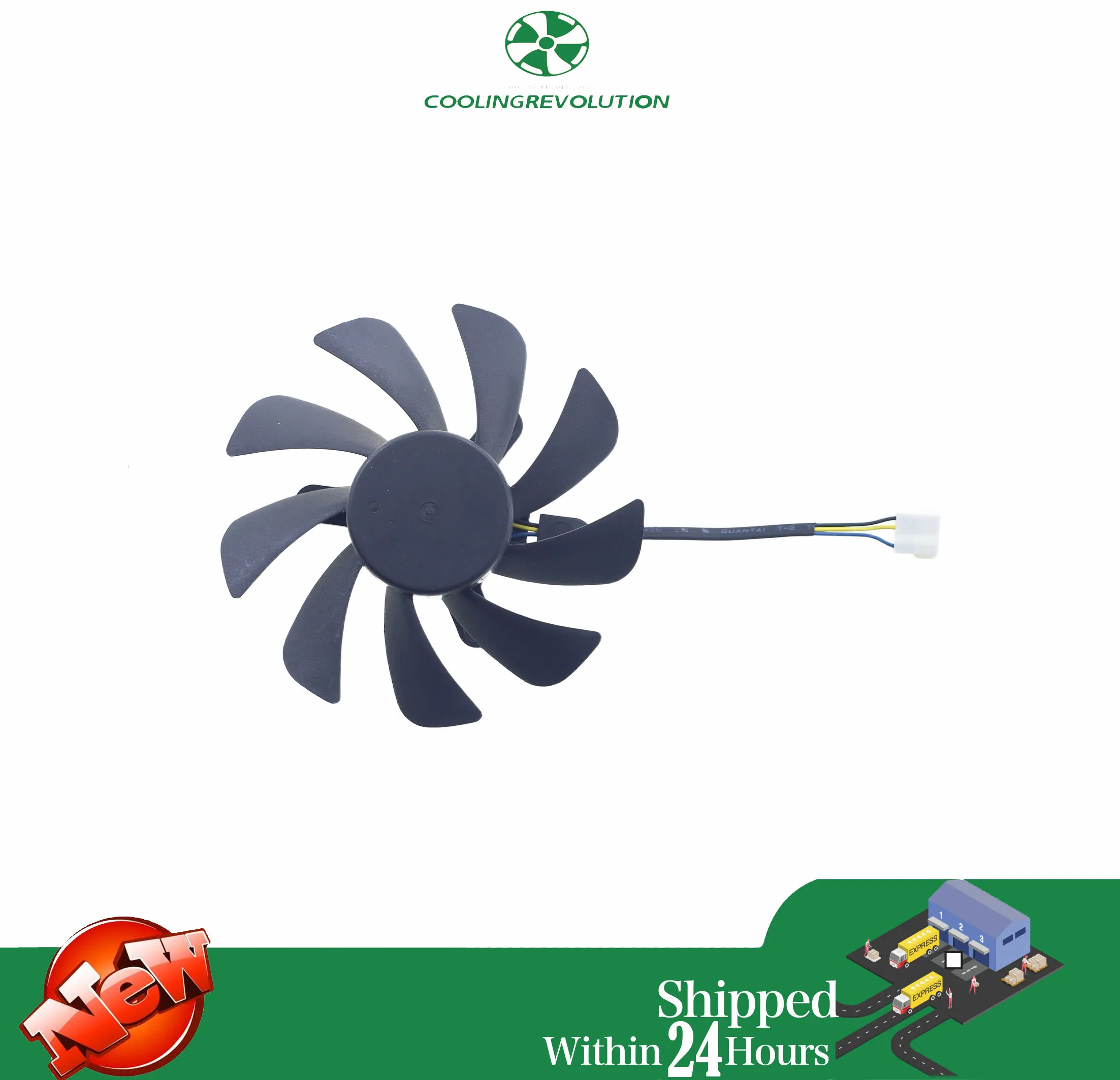 87MM CF9015H12D 12V 4-Pin 2 kulki RTX2060 wymienny wentylator karty graficznej do wentylatora lenovo RTX 2060 RTX 2070 karty graficznej — zdjęcie 4